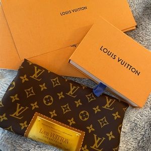 Authentic Louis Vuitton 100% silk scarf.